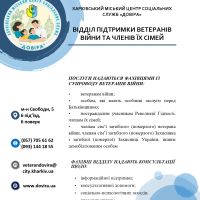 Підтримка ветеранів війни та членів їх сімей